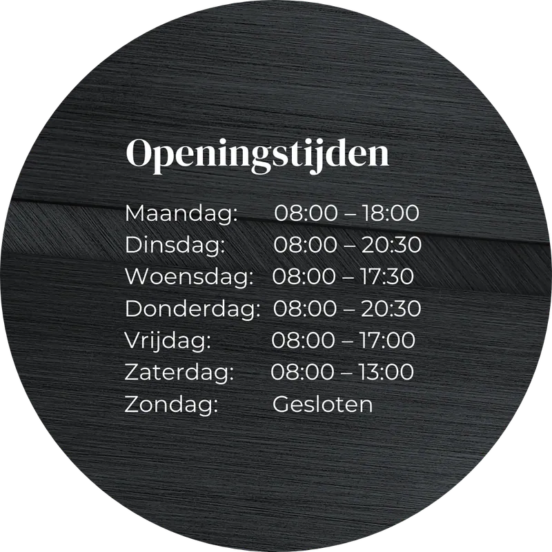 Openingstijden van René Expertsalon: maandag t/m zondag, Krommepad 1a Laren